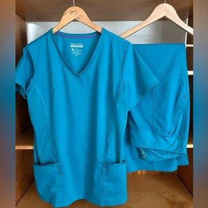 Healing Hands Purple Label Yoga scrub set